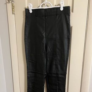 black leather pants